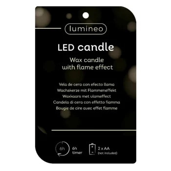 Clearance Lumineo Kaars Led Kerstboom Bruin 13 Cm