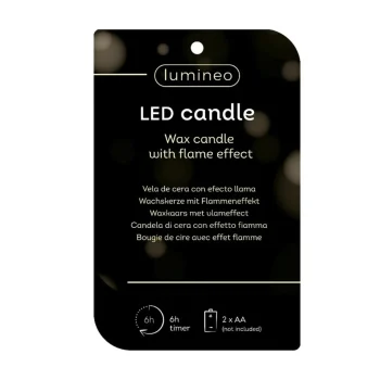 New Lumineo Kaars Led Kerstboom Wit 13 Cm