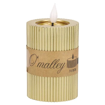 Discount O'malley Kaars Rib Melt LED 7 X 10 Cm Goud