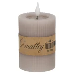 Sale O'malley Kaars Rib Melt LED 7 X 10 Cm Taupe