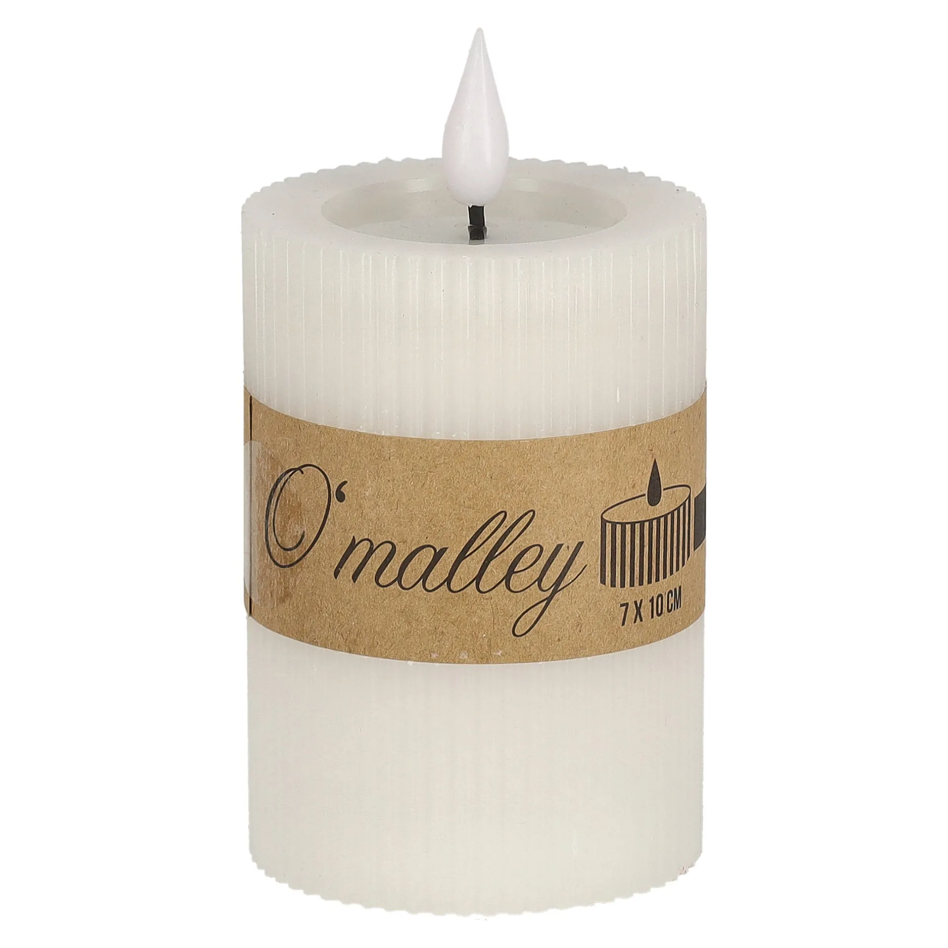 kaars-rib-melt-led-7-x-10-cm-w-ypGFOyTc-0.webp New O'malley Kaars Rib Melt LED 7 X 10 Cm Wit