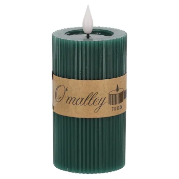 Hot O'malley Kaars Rib Melt LED 7 X 12 Cm D.groen