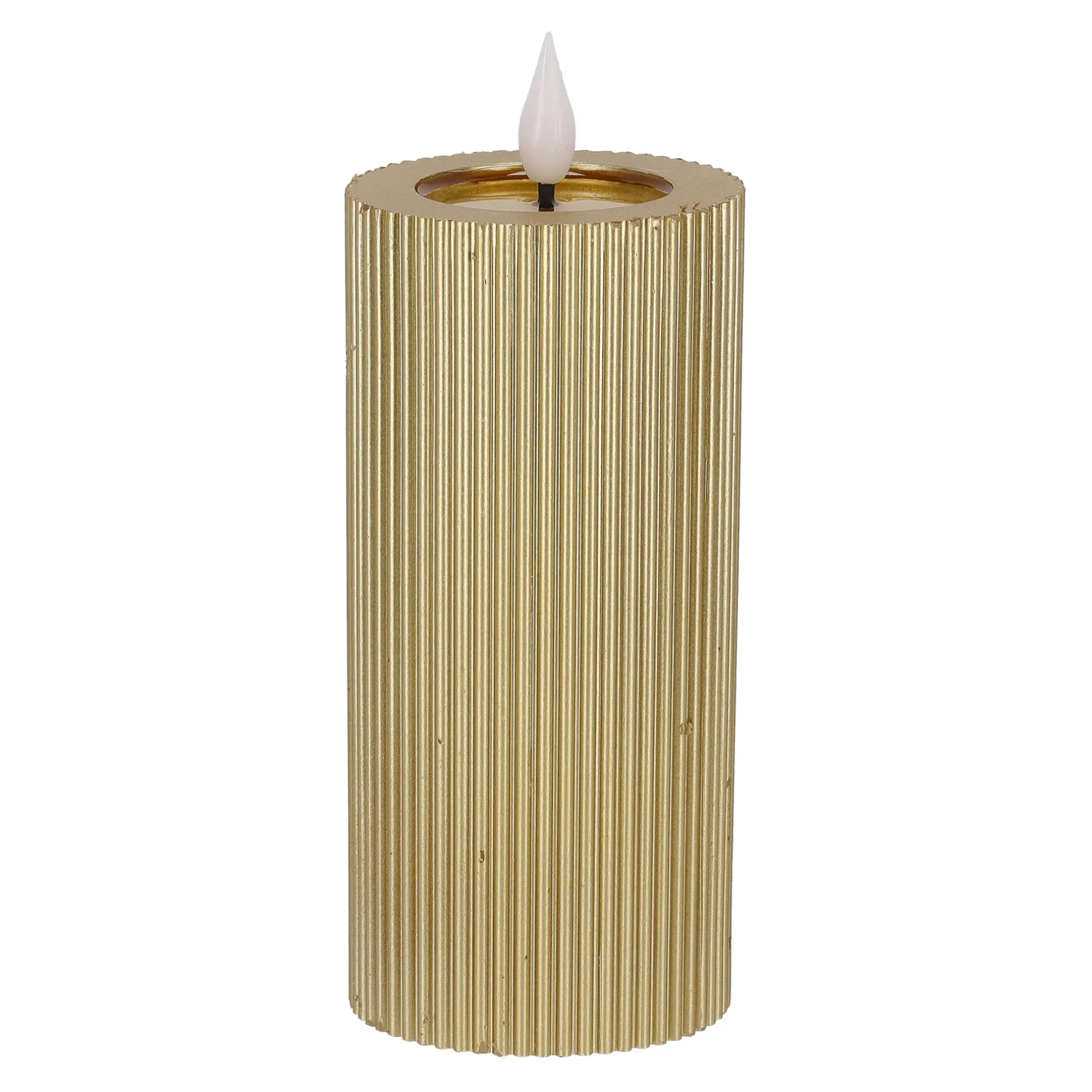 kaars-rib-melt-led-7-x-15-cm-g-YYQYvXnY-1.webp Clearance O'malley Kaars Rib Melt LED 7 X 15 Cm Goud