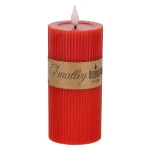 Online O'malley Kaars Rib Melt LED 7 X 15 Cm Rood