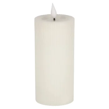 Fashion O'malley Kaars Rib Melt LED 7 X 15 Cm Wit