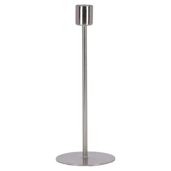 Best Natural Collections Kaarsenhouder Metaal Zilver 7 X 7 X 21 Cm