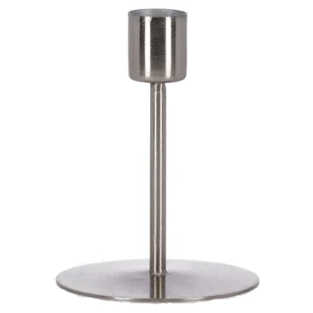 Online Natural Collections Kaarsenhouder Metaal Zilver 7 X 7 X 11 Cm