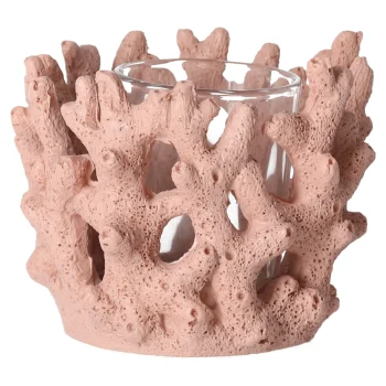 Discount Natural Collections Kaarshouder Koraal Polyresin 9 X 9 X 8 Cm 2ss