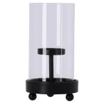 Best Natural Collections Kaarshouder Metaal Met Glas Zwart 9 X 17 Cm