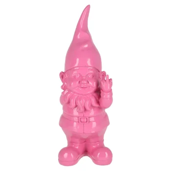 Hot Kabouter Met Middelvinger 27 Cm Fuchsia