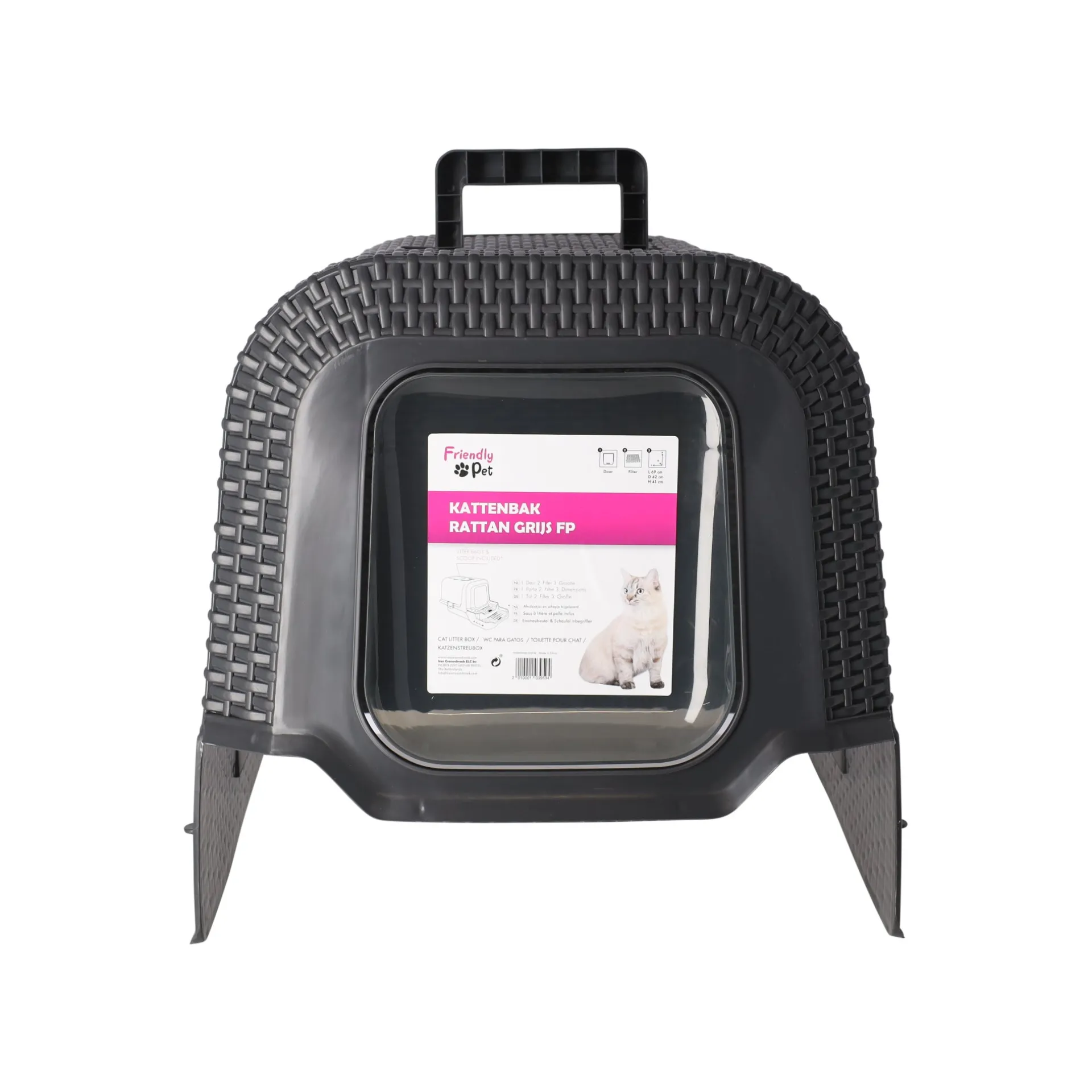 kattenbak-rattan-grijs-fp-CyOdsVkW-3.webp Hot Friendly Pet Kattenbak Rattan Grijs FP