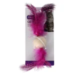 Online Friendly Pet Kattenspeeltje Bal + Hout Assorti