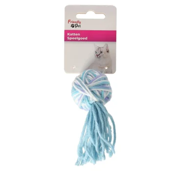 Hot Friendly Pet Kattenspeeltje Bal Yarn+flosh 13cm