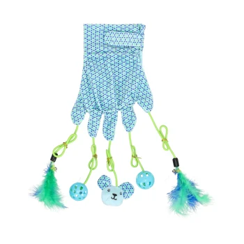 Hot Friendly Pet Kattenspeeltje Handschoen Marion Blauw FP