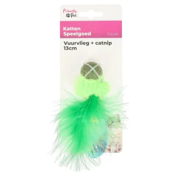 Clearance Friendly Pet Kattenspeeltje Vuurvlieg+catnip 13cm FP
