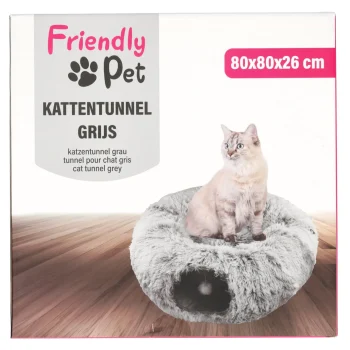 Hot Friendly Pet Kattentunnel Grijs
