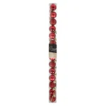 Outlet O'malley Kerstbal 3 Cm Mix Tube 14st. Rood