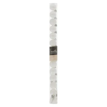 Fashion O'malley Kerstbal 3 Cm Mix Tube 14st. Winter White