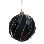 New Kerstbal 8 Cm Donkerblauw