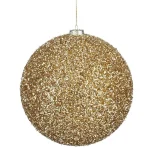 Sale Kerstbal Onbreekbaar Champagne 20 Cm