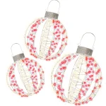 Outlet O'malley Kerstbal Set 3D 40-50-60cm Rood 800LED