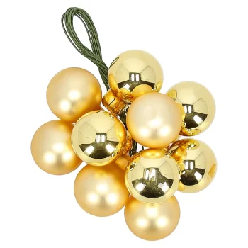 Discount Kerstbal Tros 2cm 10st Goud