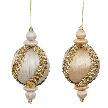 Best Kerstbal Zilver Champagne 8 Cm