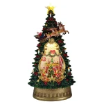 Outlet Kerstboom Met Slee Glitter 34 Cm