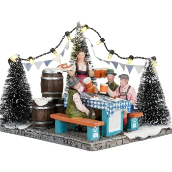 Hot Luville Kerstdorp Biergarten 12x10x10cm