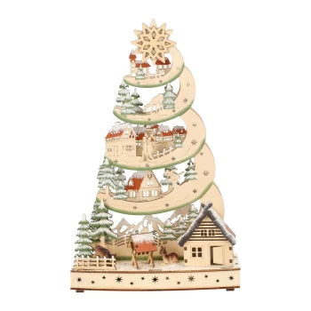 Online O'malley Kerstdorp Boom En Chalet 20 X 33 Cm