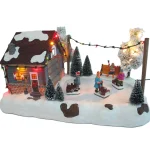 Online Kerstdorp Chalet 33x19x17cm