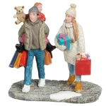 Hot Luville Kerstdorp Kerstmarktbezoekers 7x4x7cm