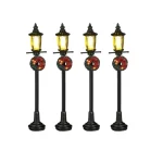 Fashion Luville Kerstdorp Lantaarn 4st 10cm