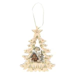 New O'malley Kerstdorp Lasercut Kerstboom 23 X 30 Cm