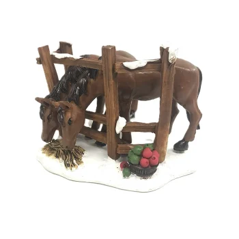 Outlet Kerstdorp Paard 9x8cm