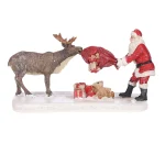 Outlet Luville Kerstdorp Plagende Kerstman 12x7x7cm