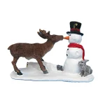 Outlet Kerstdorp Rendier Sneeuwpop