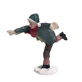 Best Kerstdorp Schaatser Groen