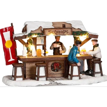 Outlet Luville Kerstdorp Schnaps Kraam 16x7x9cm