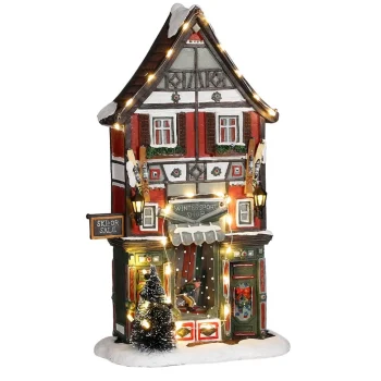 Fashion Luville Kerstdorp Skiwinkel 17 X 8 X 28 Cm