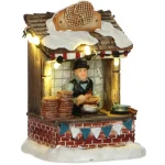 Outlet Luville Kerstdorp Stroopwafel 7x6x10cm