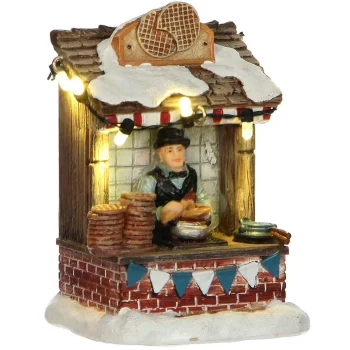Outlet Luville Kerstdorp Stroopwafel 7x6x10cm