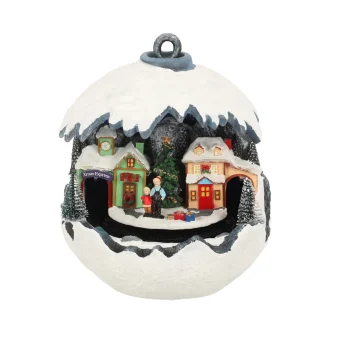 Best O'malley Kerstdorp Trein Sneeuwbal Op Voet