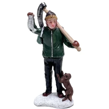 Clearance Kerstdorp Visser Met Hond