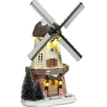 Fashion Luville Kerstdorp Windmolen 15x8x27cm