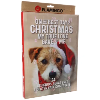 New Flamingo Kerstkalender Chick'n Snack Hond 24st.