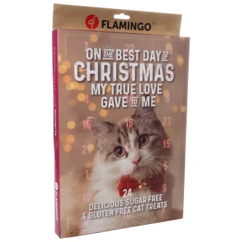 Sale Flamingo Kerstkalender Chick'n Snack Kat 24st.