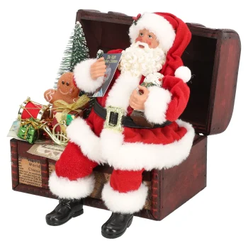 Best Kerstman 28 Cm Op Kist