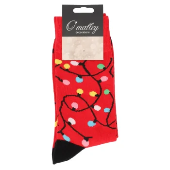 Discount O'malley Kerstsok Lampjes Rood 39-43