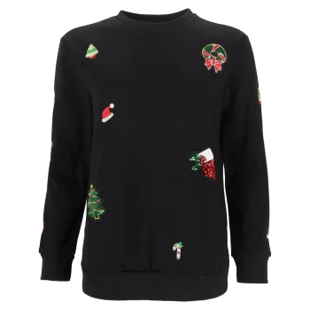 Discount Kersttrui Bisou Zwart S